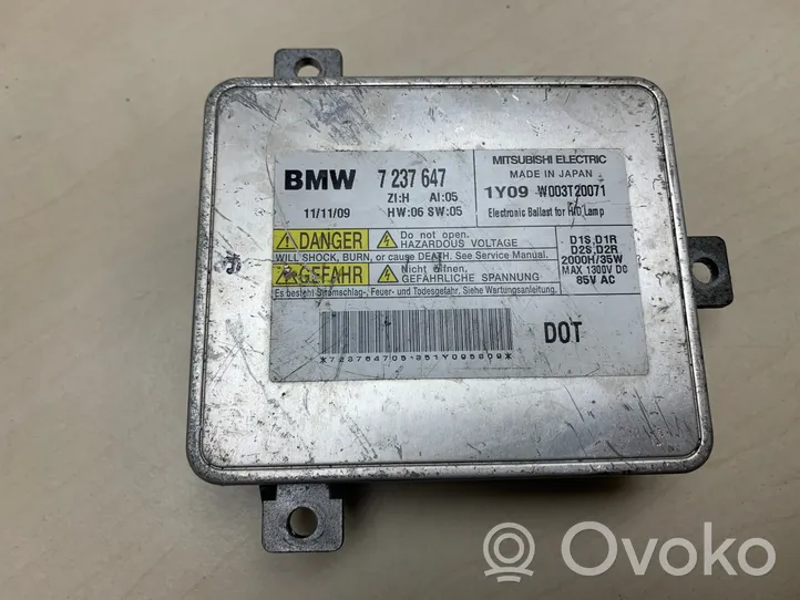 BMW X1 E84 Ajovalojen virranrajoitinmoduuli Xenon 7237647