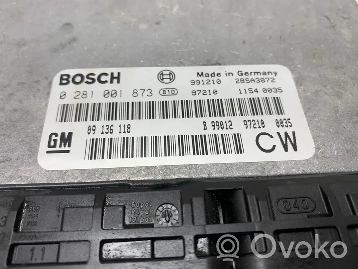 Opel Vectra B Sterownik / Moduł ECU 09136118