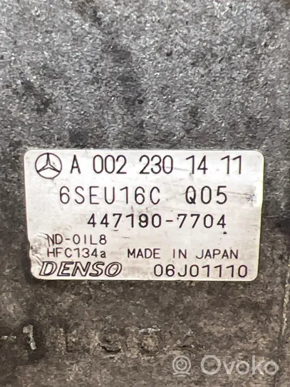 Mercedes-Benz B W245 Compressore aria condizionata (A/C) (pompa) A0022301411