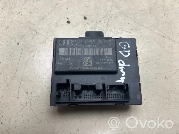 Audi A6 S6 C6 4F Oven ohjainlaite/moduuli 4F0959794E