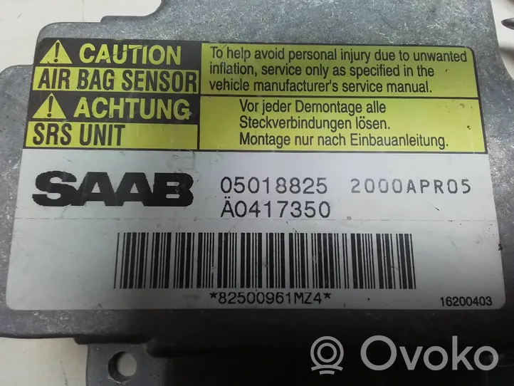 Saab 9-5 Sterownik / Moduł Airbag 05018825