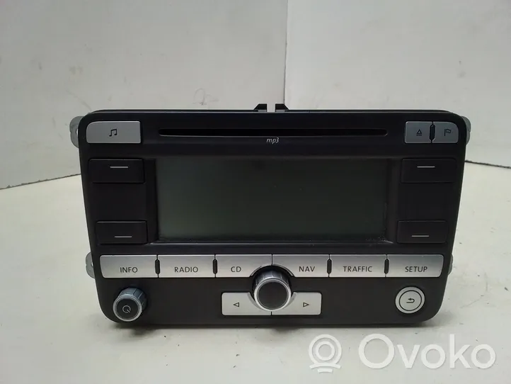 Volkswagen Touran I Unidad delantera de radio/CD/DVD/GPS 1K0035191D