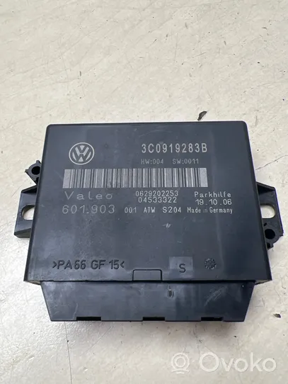 Volkswagen PASSAT B6 Pysäköintitutkan (PCD) ohjainlaite/moduuli 3C0919283B