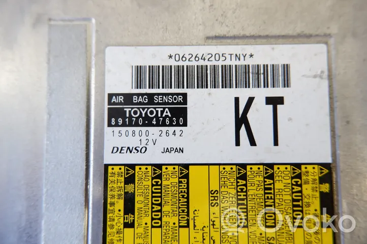 Toyota Prius (XW50) Airbag control unit/module 8917047630