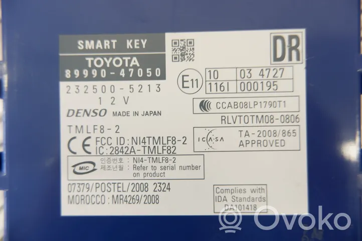 Toyota Prius (XW30) Centralina/modulo keyless go 8999047050