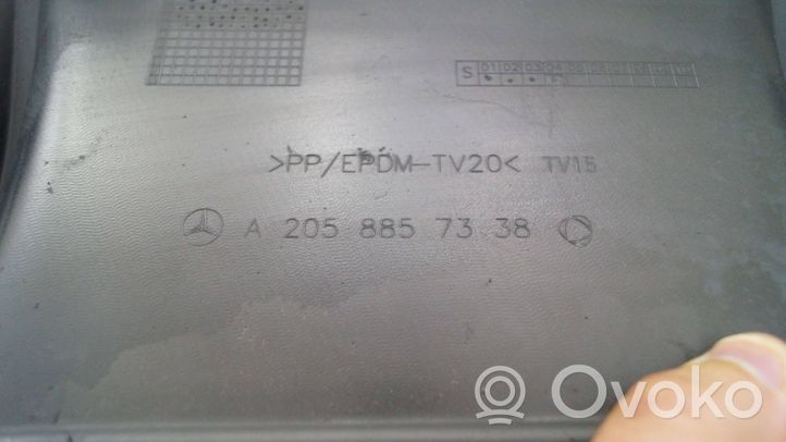 Mercedes-Benz C AMG W205 Modanatura della barra di rivestimento del paraurti anteriore 2058857338