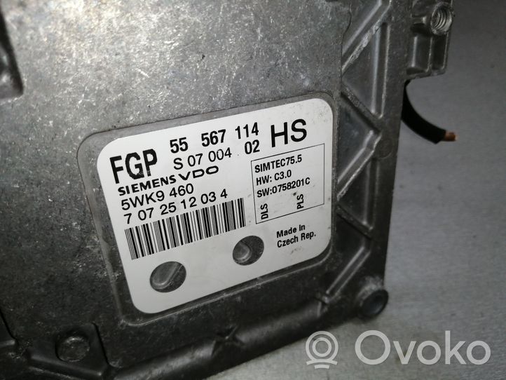 Opel Astra H Engine control unit/module 55567114