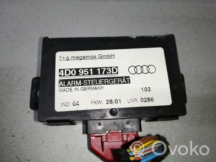 Audi A8 S8 D2 4D Centralina/modulo allarme 4D0951173D