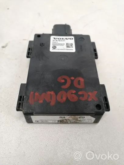 Volvo XC90 Capteur radar d'angle mort 31476331