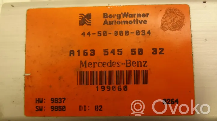 Mercedes-Benz ML W163 Centralina scatola del differenziale 