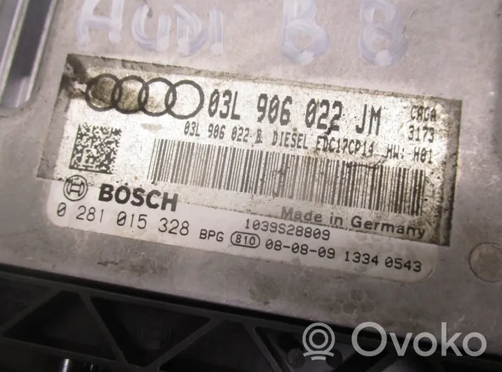 Audi A4 S4 B8 8K Moottorin ohjainlaite/moduuli 0281015328