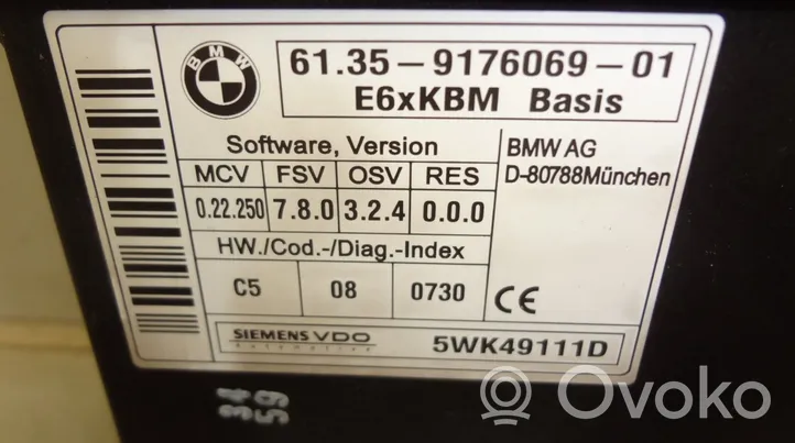 BMW 5 E60 E61 Sterownik / Moduł komfortu 5WK49111D