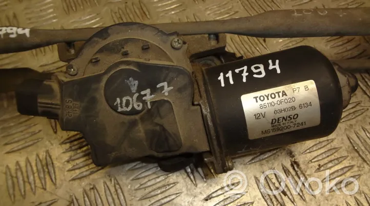 Toyota Corolla Verso E121 Mechanizm wycieraczek szyby przedniej / czołowej 