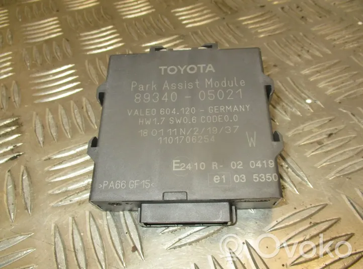 Toyota Avensis T270 Pysäköintitutkan (PCD) ohjainlaite/moduuli 8934005021