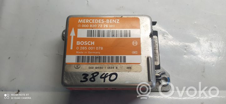Mercedes-Benz E W124 Turvatyynyn ohjainlaite/moduuli 0285001078