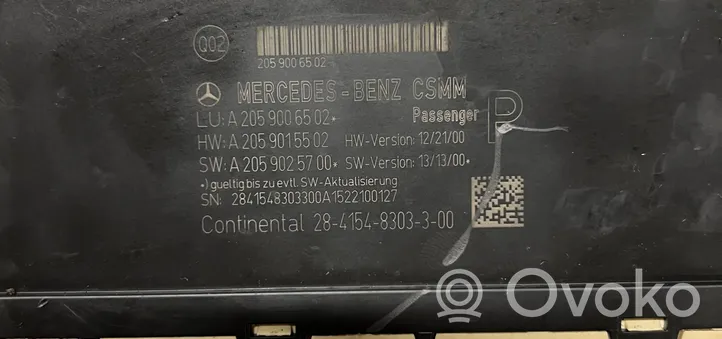 Mercedes-Benz C W205 Moduł / Sterownik fotela A2059006502