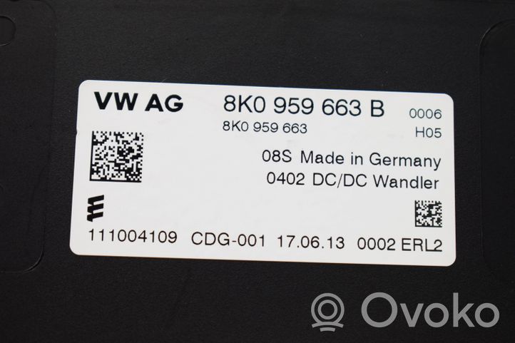 Audi A5 Sportback 8TA Relè monitoraggio corrente 8K0959663B