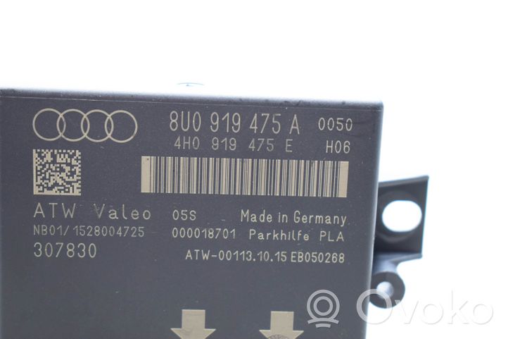 Audi Q3 8U Pysäköintitutkan (PCD) ohjainlaite/moduuli 8U0919475A