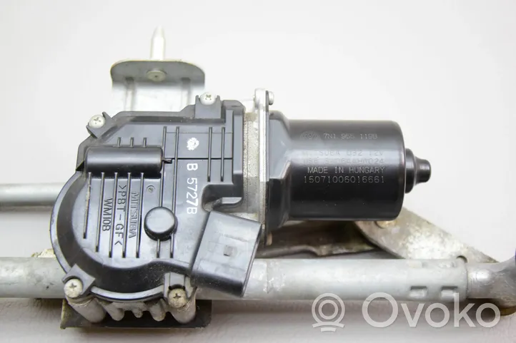 Volkswagen Sharan Etupyyhkimen vivusto ja moottori 7N1955119B