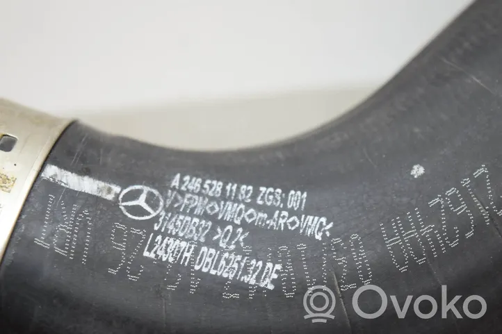 Mercedes-Benz B W246 W242 Wąż / Rura intercoolera A2465281182