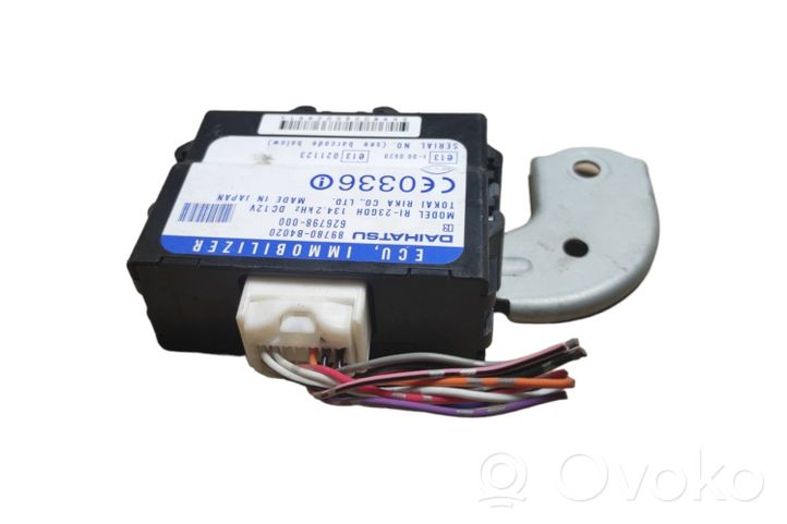 Daihatsu Sirion Unité de commande dispositif d'immobilisation 89780B4020