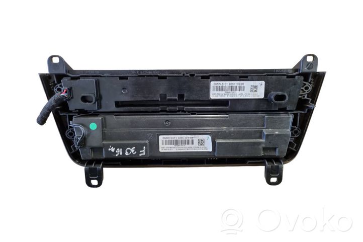 BMW 3 F30 F35 F31 Console centrale, commande chauffage/clim 6411928734101