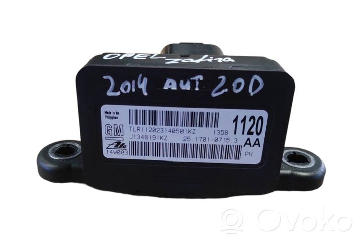 Opel Zafira C ESP acceleration yaw rate sensor 25170107153