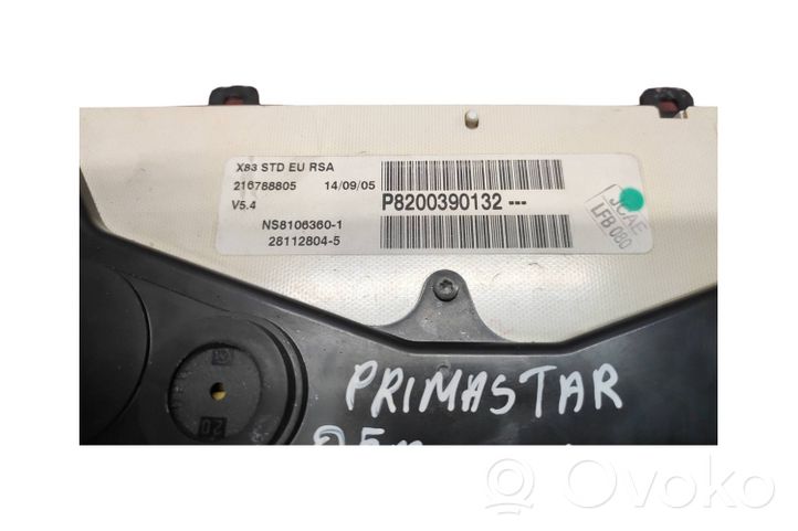 Nissan Primastar Tachimetro (quadro strumenti) P8200390132