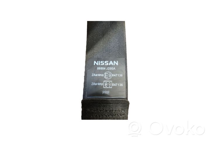 Nissan Qashqai Pas bezpieczeństwa fotela przedniego 86884JD00A