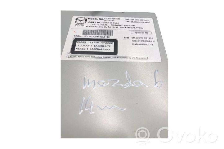 Mazda 6 Panel / Radioodtwarzacz CD/DVD/GPS GHP966DV0A