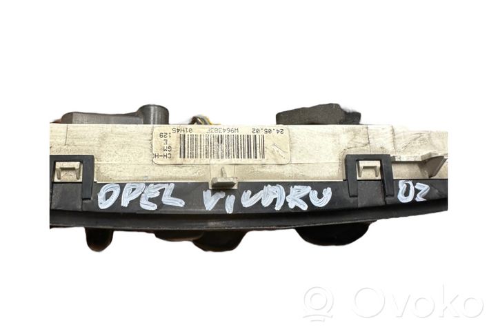 Opel Vivaro Unité de contrôle climatique W964383F