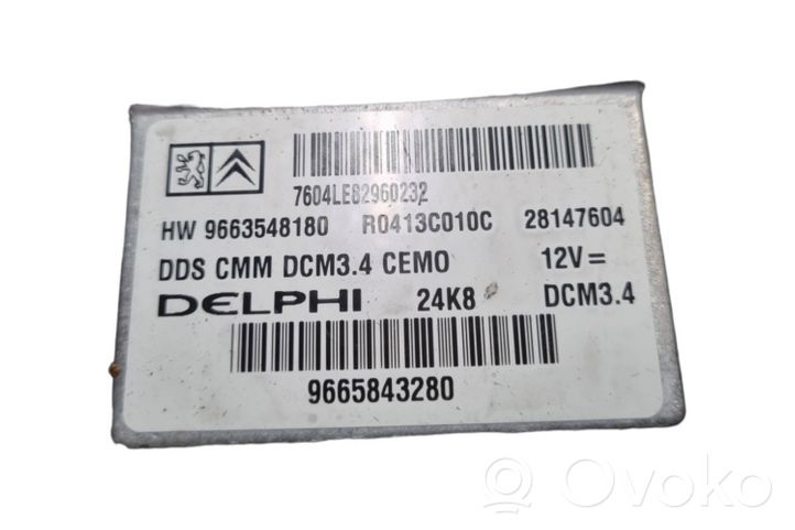 Citroen C5 Calculateur moteur ECU 9663548180