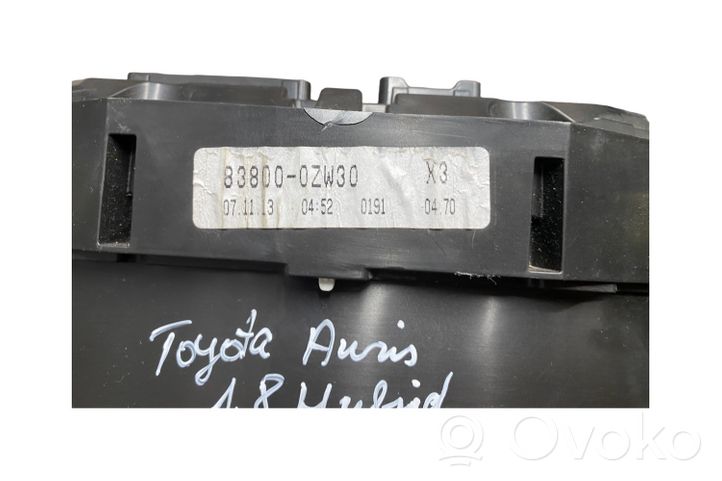 Toyota Auris E180 Compteur de vitesse tableau de bord 838000ZW30