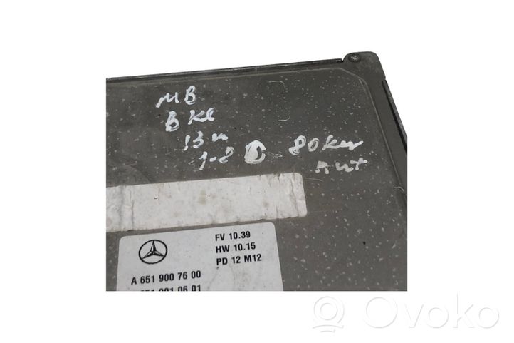 Mercedes-Benz B W246 W242 Moottorin ohjainlaite/moduuli A6519007600