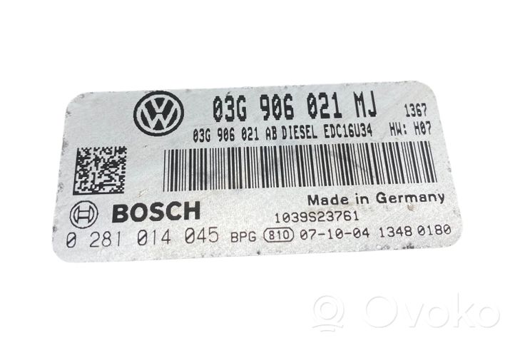 Volkswagen Caddy Sterownik / Moduł ECU 03G906021AB