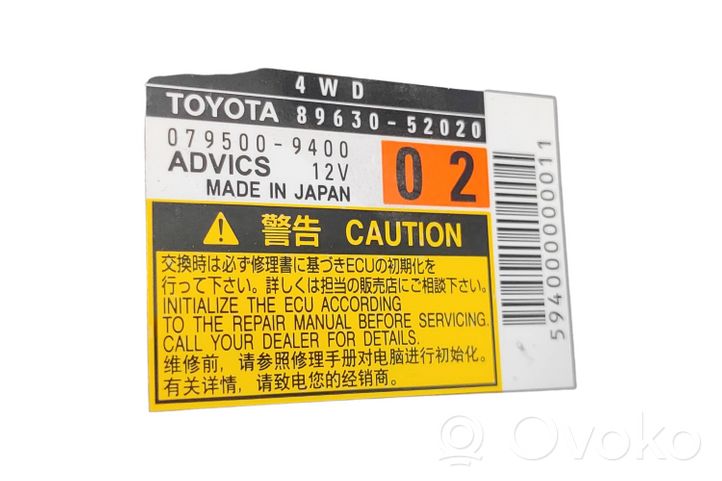 Toyota Urban Cruiser (XP110) Capteur de collision / impact de déploiement d'airbag 8963052020