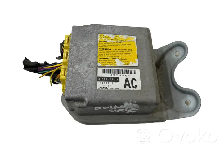 Daihatsu Sirion Module de contrôle airbag 89170B1110