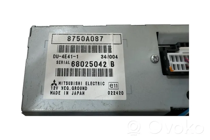 Mitsubishi Grandis Monitori/näyttö/pieni näyttö 8750A087