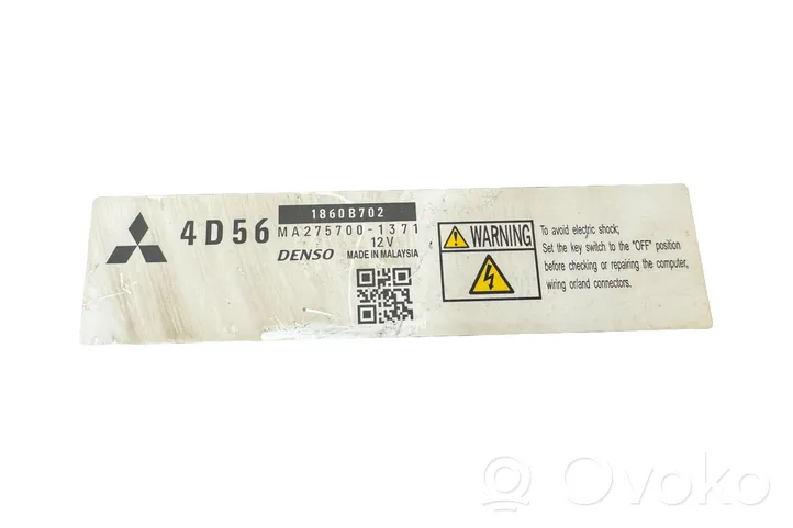 Mitsubishi L200 Calculateur moteur ECU 1860B702