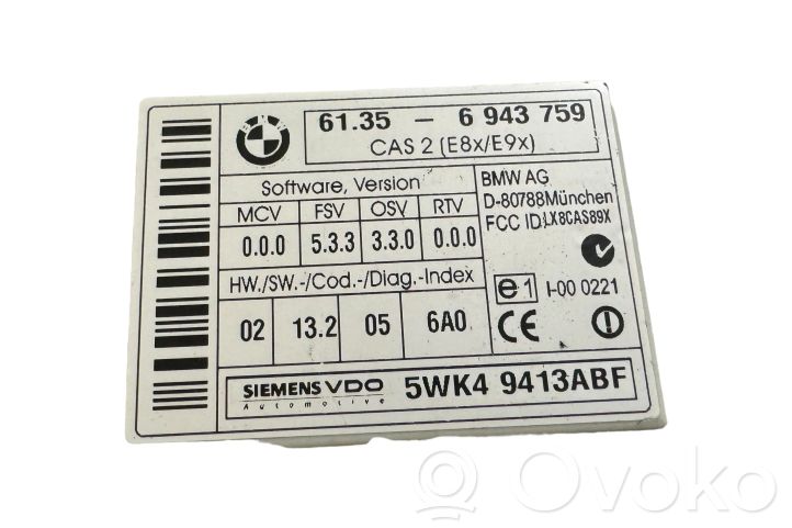 61356943759 BMW 3 E90 E91 Door central lock control unit/module 