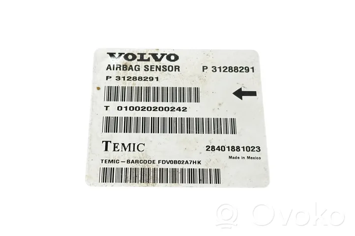 Volvo S60 Sterownik / Moduł Airbag 31288291