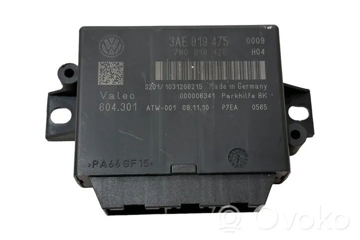 Volkswagen PASSAT B7 Pysäköintitutkan (PCD) ohjainlaite/moduuli 3AE919475