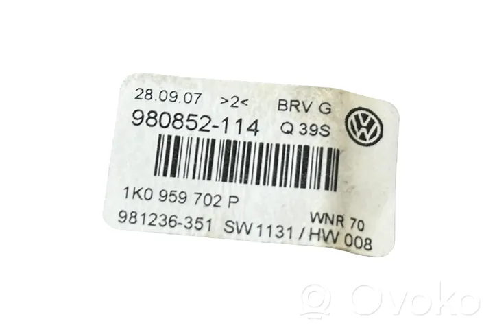 Volkswagen PASSAT B6 Silniczek podnośnika szyby drzwi przednich 981236351