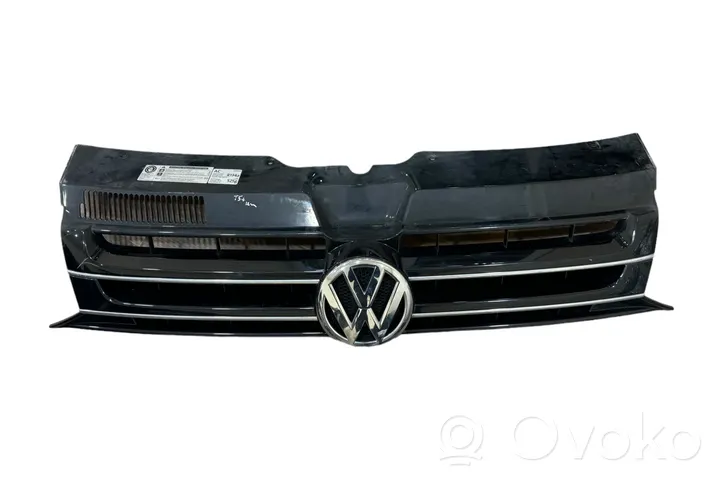 Volkswagen Transporter - Caravelle T5 Grille calandre supérieure de pare-chocs avant 7E5853651A