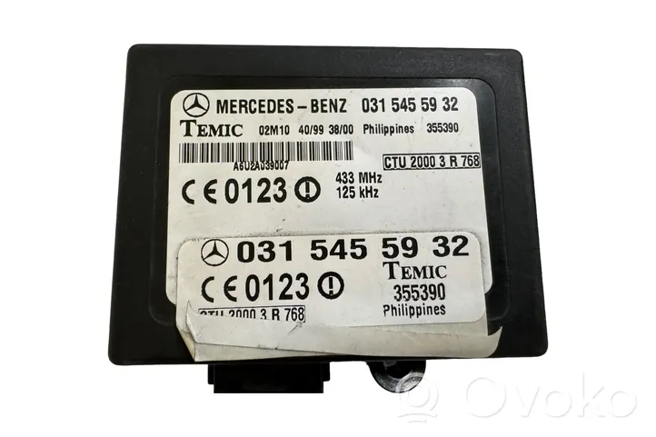 Mercedes-Benz Vito Viano W638 Unité de commande dispositif d'immobilisation 0315455932