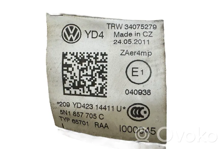 Volkswagen Tiguan Pas bezpieczeństwa fotela przedniego 5N1857705C