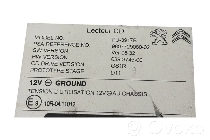 Peugeot 508 Changeur CD / DVD 9807729080