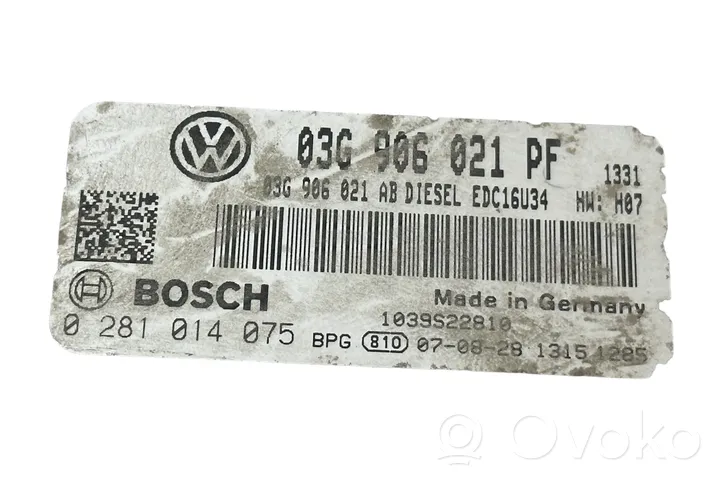 Volkswagen Caddy Calculateur moteur ECU 03G906021AB