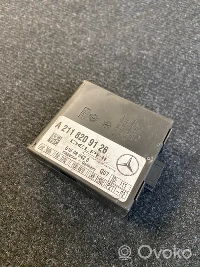 Mercedes-Benz SL R230 Hälytyksen ohjainlaite/moduuli A2118209126