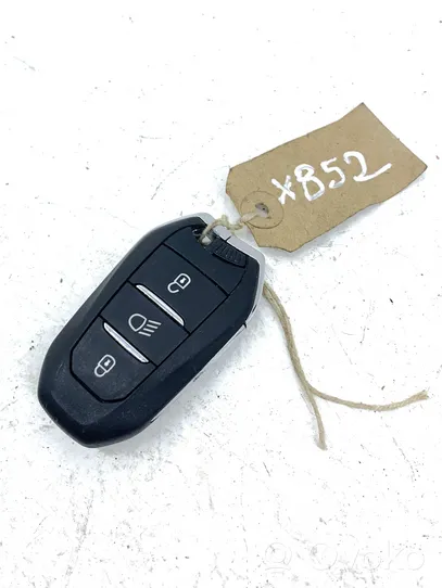 Peugeot 208 Aizdedzes atslēga / karte 